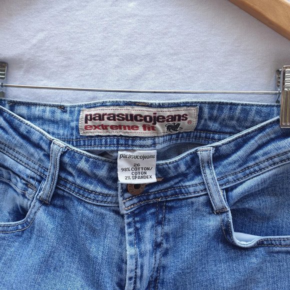 Y2K PARASUCO PATTERNED BOOTCUT JEANS - Picture 4 of 4